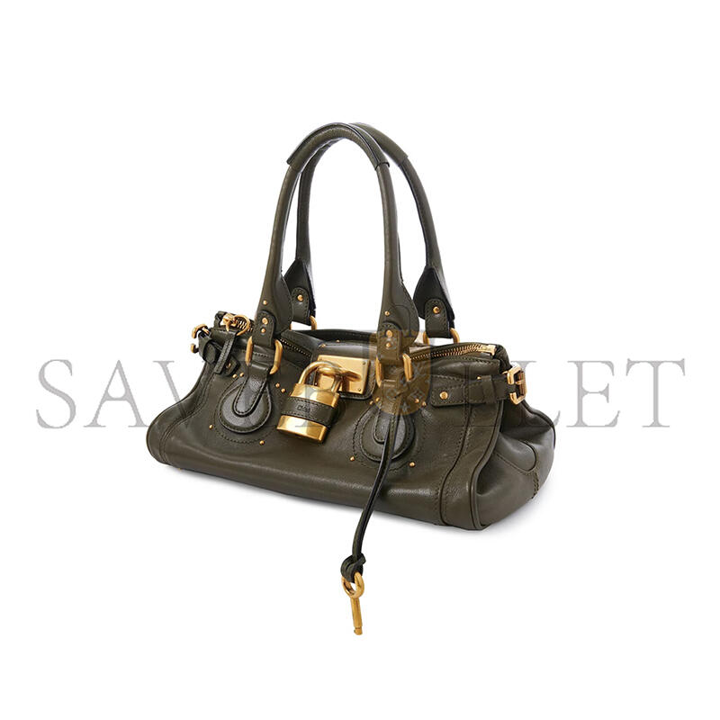 CHLOÉ PADDINGTON BAG IN GRAINED LEATHER CH25WS802P753E5 (36*18*18cm)